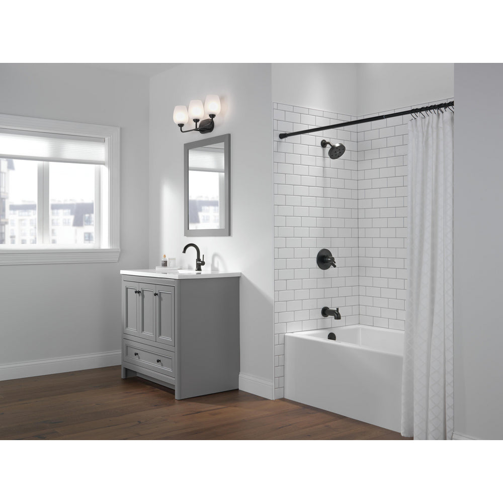 Delta TRINSIC Monitor 17 Series H2Okinetic Tub & Shower Trim -Matte Black (Valve Sold Separately)