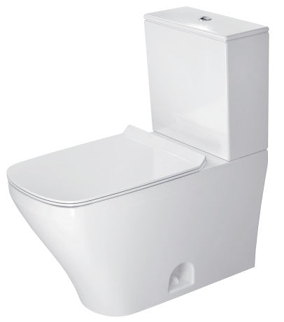Duravit Two-Piece Toilet Bowl, Less Seat, White - 2160010000