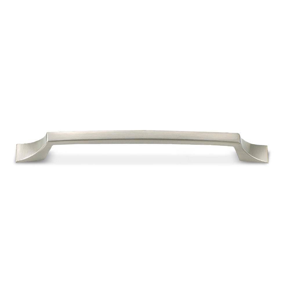 Pomelli Designs Aurora 6 Inch Cabinet Pull Handle- Brushed Nickel - Renoz