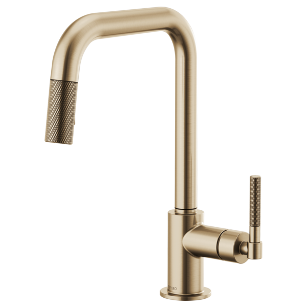 Brizo  LITZE® Pull-Down Faucet with Square Spout and Knurled Handle