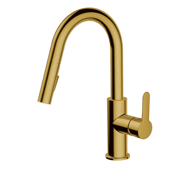 AquaBrass Barley Prep Pull-down Dual Stream Mode Kitchen Faucet