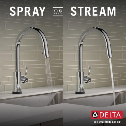 Delta TRINSIC Single Handle Pull-Down Kitchen Faucet with Touch2O Technology- Chrome