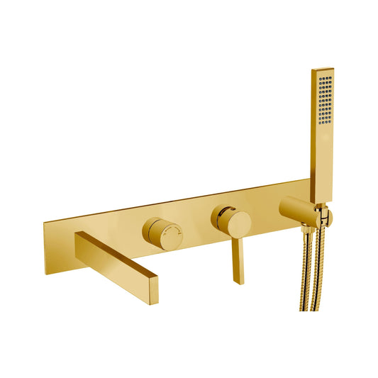 Aquadesign Products Wall Mount Bath (Caso 700017) - Brushed Gold