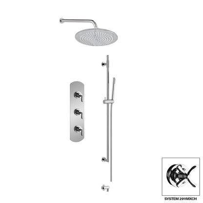 Aquadesign Products Shower Kits (Manhattan 2911ML) - Chrome