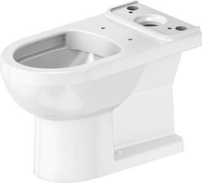 Duravit Two-Piece Toilet Bowl, Less Seat, White - 2188010085