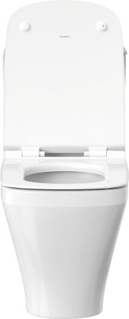 Duravit One-Piece Toilet With Seat, 1.32/0.92 GPF, With Dual Flush Piston Valve, Top Flush