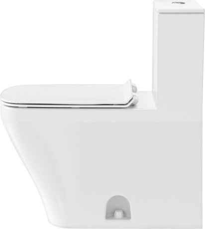 Toilette monobloc Duravit avec siège, 1,32/0,92 GPF, avec valve à piston à double chasse, chasse d'eau par le haut