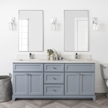 Stonewood Bellrose Dawn Premium Painted Freestanding Vanity with Countertop and Sink