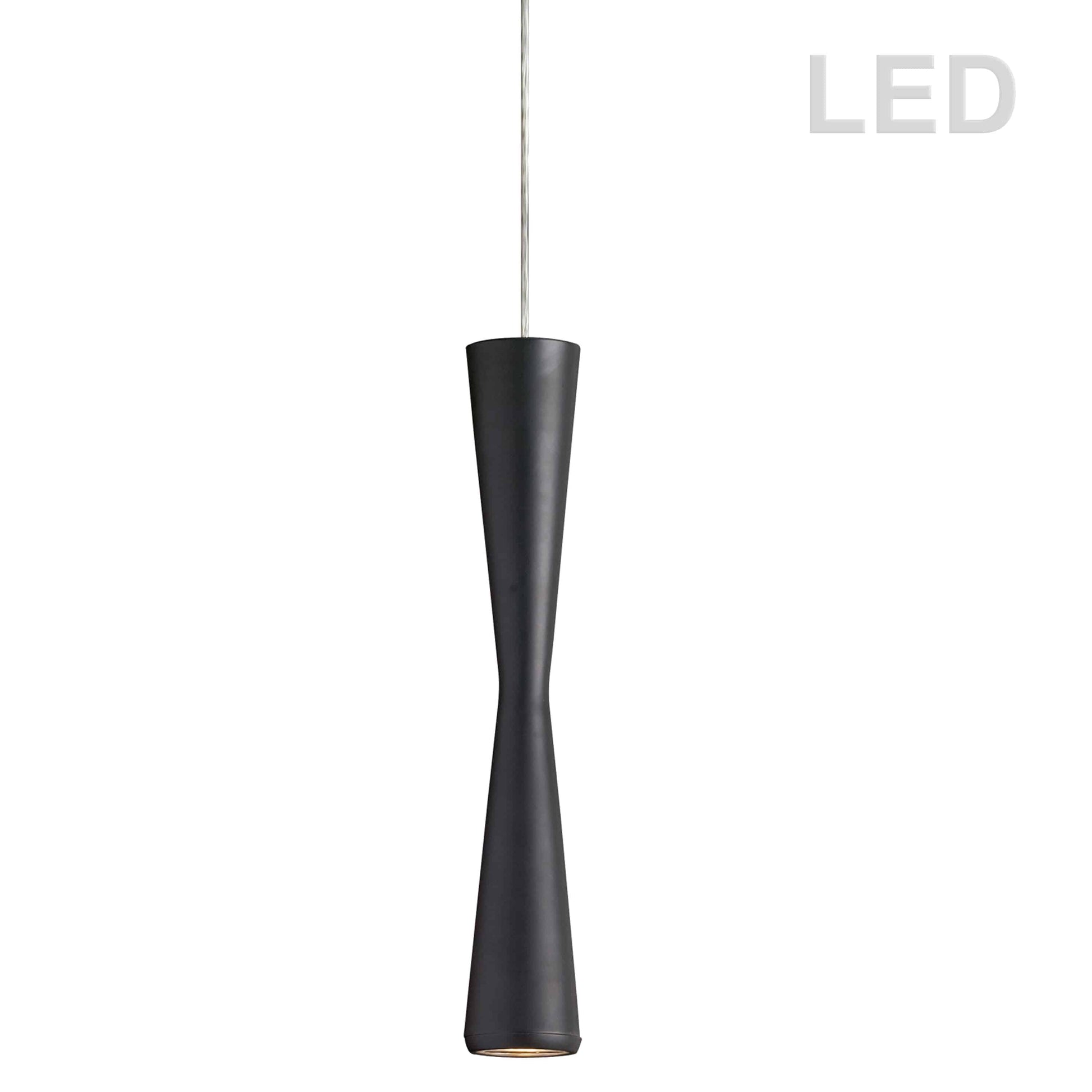 Dainolite 5 Watt LED Pendant, Matte Black Finish - Renoz