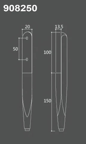 Pomelli Designs Furniture Legs 250mm