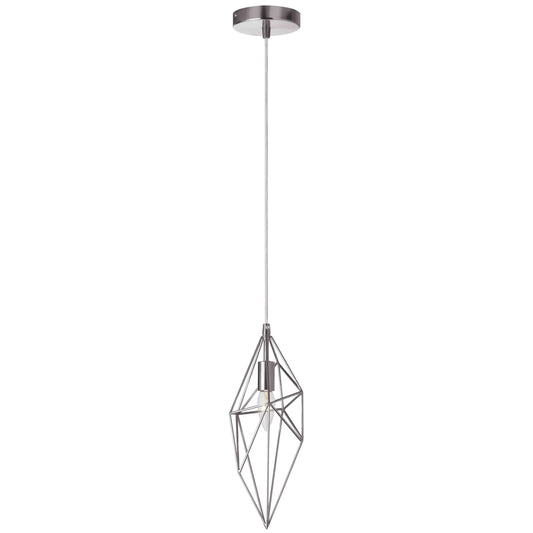 Dainolite 1 Light Incandescent Pendant, Polished Chrome Finish - Renoz