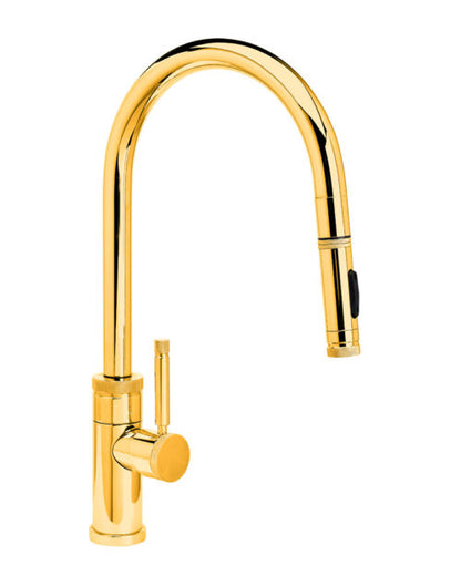 Waterstone Industrial PLP Pulldown Faucet – Toggle Sprayer – Angled Spout 9410