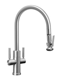 Waterstone Two Handle Modern Plp Pulldown Faucet – Lever Sprayer (9852)
