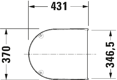 Duravit Starck 3 D-Shaped Toilet Seat 006389 White High Gloss