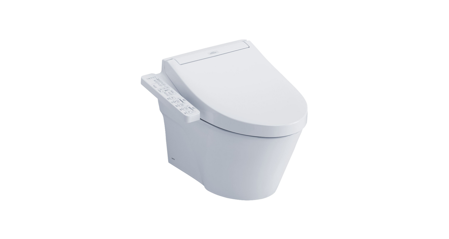 Toto Ap Washlet+ C2 Wall-hung Toilet - 1.28 GPF & 0.9 GPF (Matte Silver)