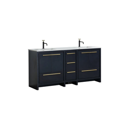 Kube Bath Dolce 72″ Modern Bathroom Vanity With Quartz Countertop