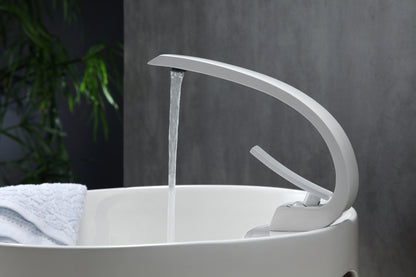 Kube Bath Aqua Arcco Single Hole Mount Bathroom Vanity Faucet