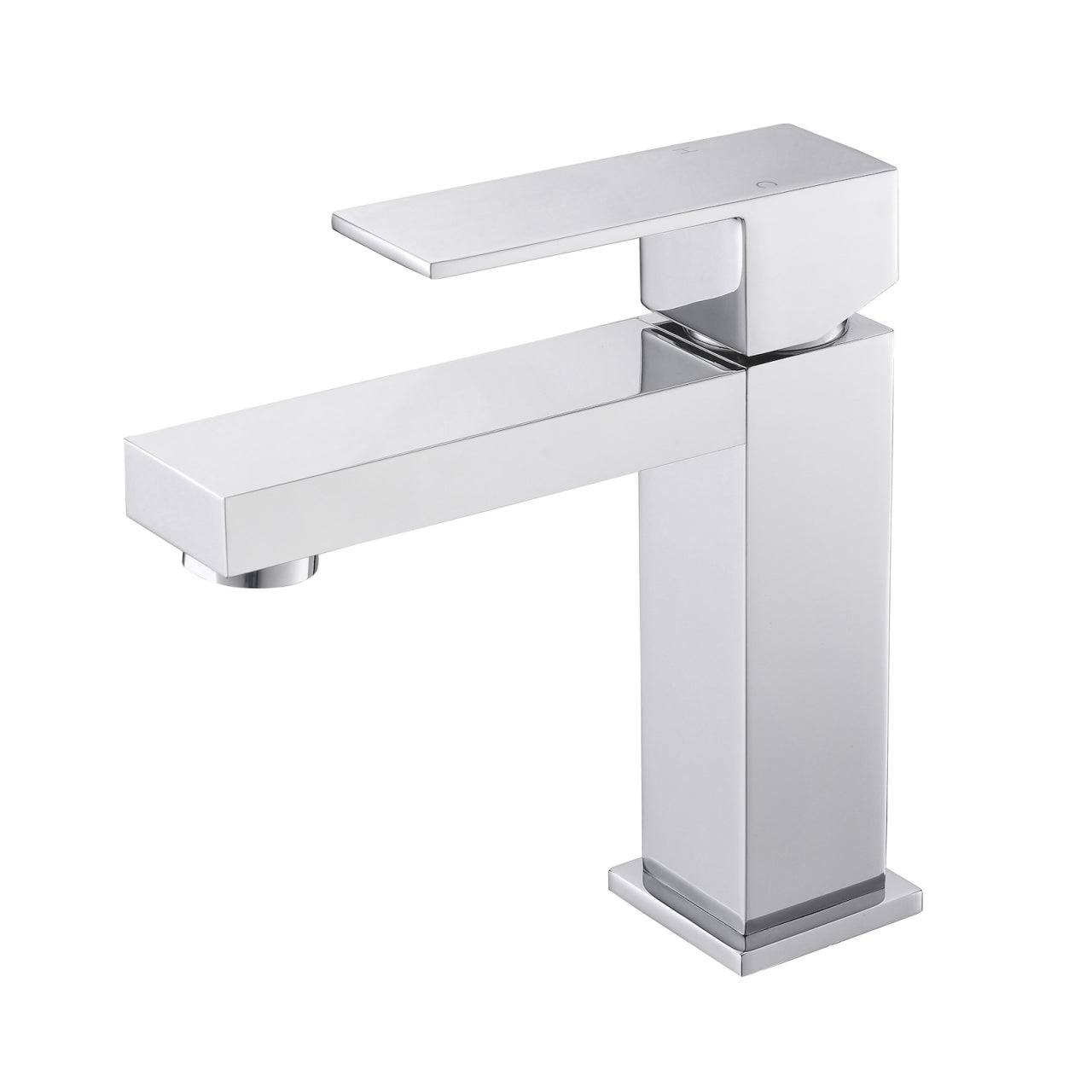 Kube Bath Aqua Kubo Single Lever Bathroom Vanity Faucet – Chrome - Renoz