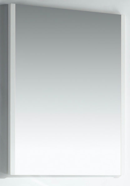 Miroir Kube Bath Aqua 22″ – Blanc brillant