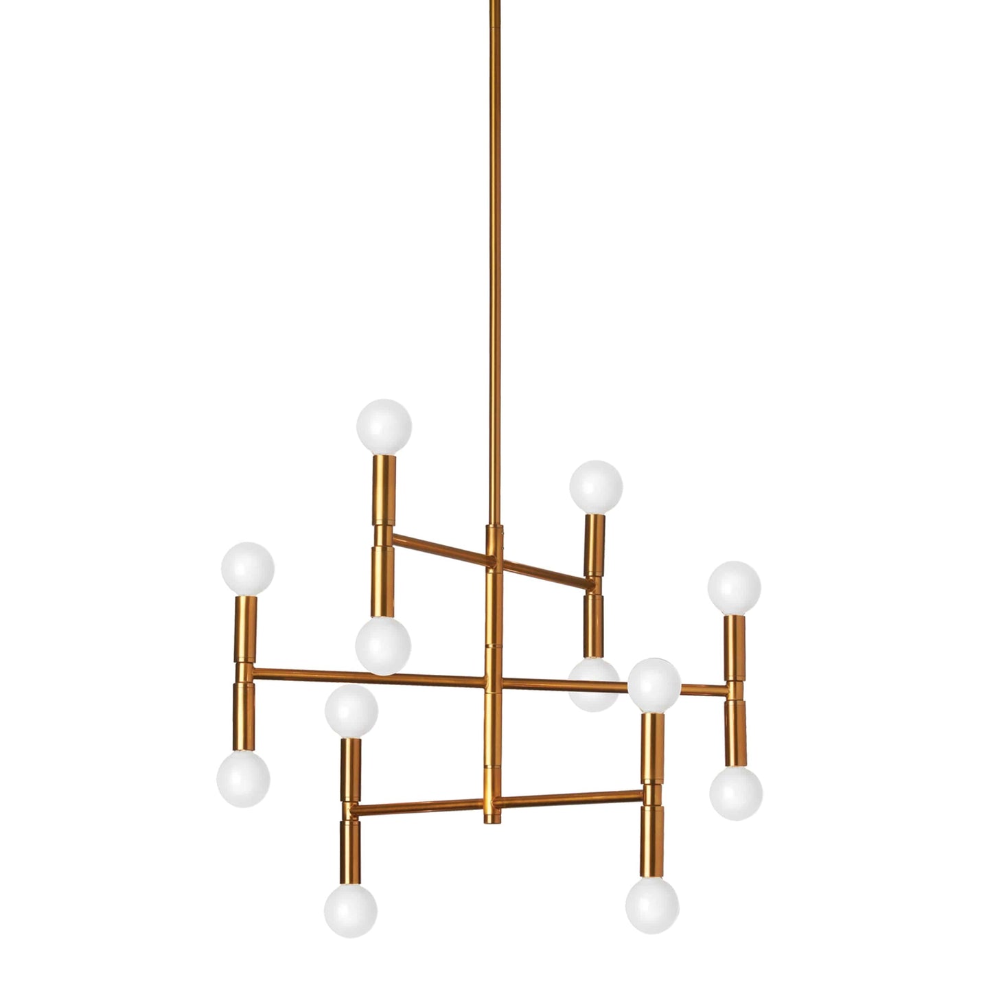 Dainolite 12 Light Chandelier, Vintage Bronze Finish - Renoz