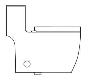 Toilette monobloc Aktuell HPH-S AKK0332S 