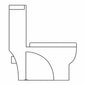 Aktuell Thor One-Piece Toilet AKK0382DF