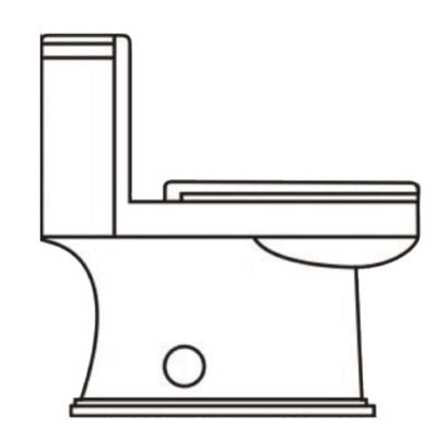 Toilette monobloc Aktuell Regency AKK0355S 