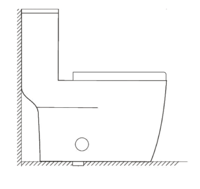 Toilette monobloc haute performance Aktuell Lotus AKK0351DF 
