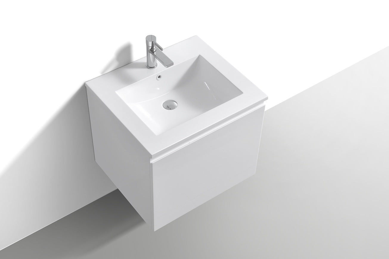 Kube Bath Meuble-lavabo de salle de bain moderne Balli 24 po
