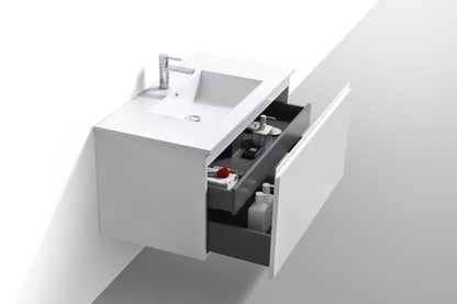 Kube Bath Meuble-lavabo de salle de bain moderne Balli 40″