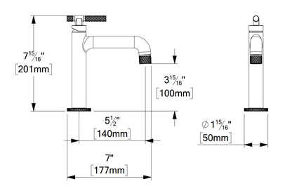 Robinet de lavabo monotrou Tenzo BELLACIO-F 11 avec drain