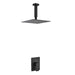 Kube Bath Aqua Piazza Black Shower Set With 12