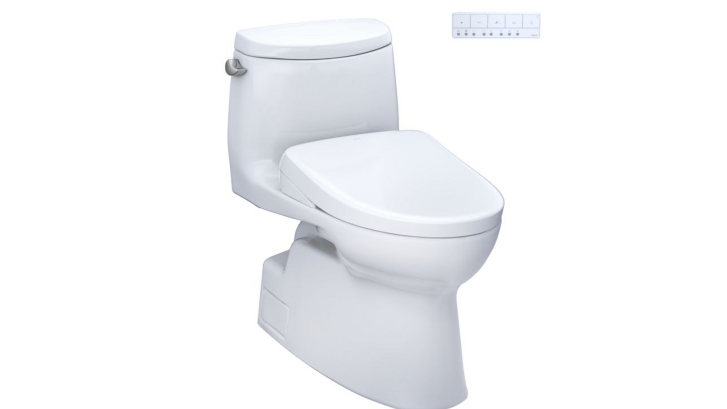 Toto Carlyle II Washlet + S7 One-piece Toilet - 1.28 GPF