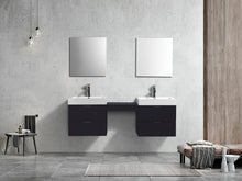 Kube Bath Bliss 68″ Wall Mount Double Sink Modern Bathroom Vanity
