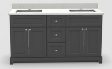 Stonewood Bellrose Graphite Premium Painted Freestanding Vanity with Countertop and Sink