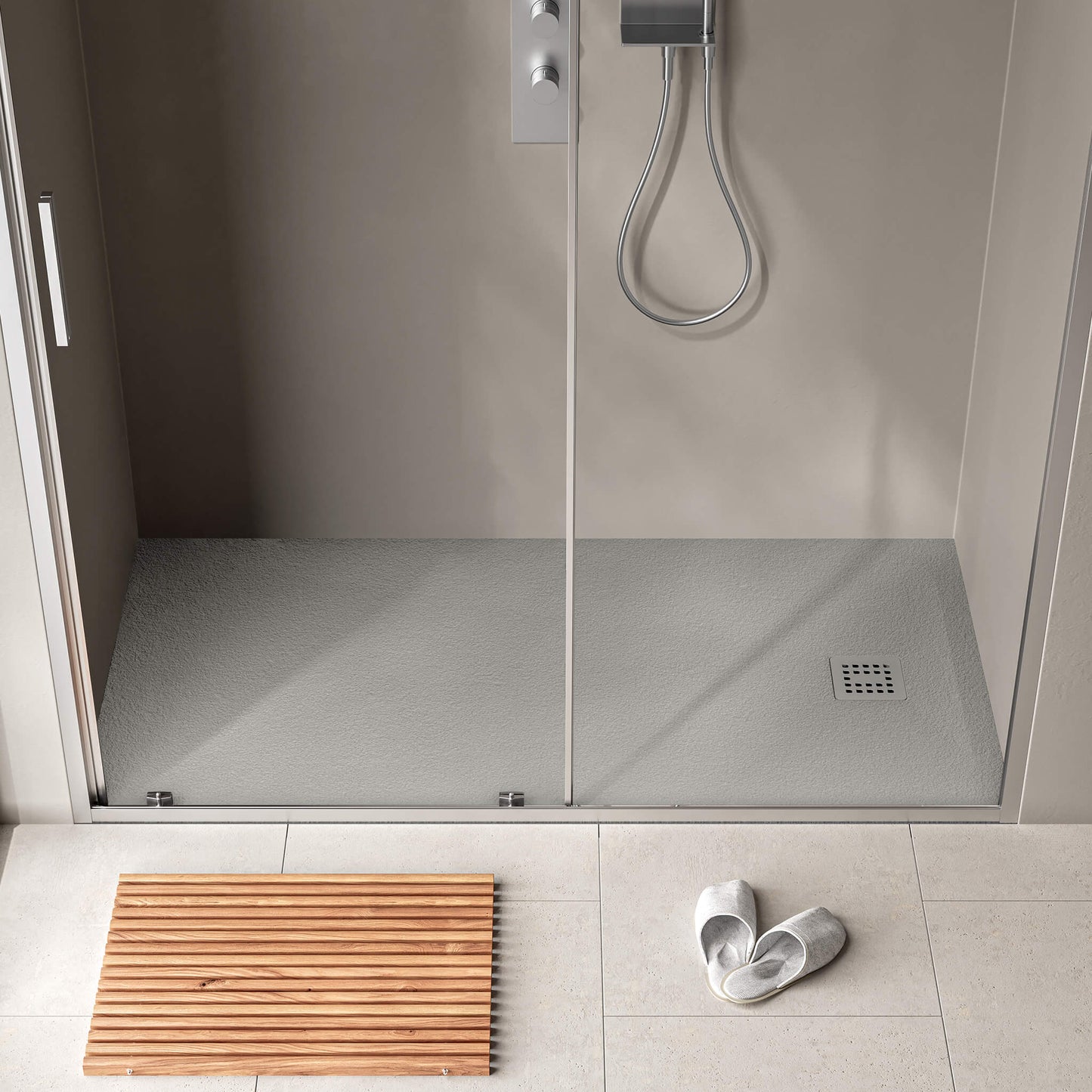 StoneTouch Waterproof Shower Base (60" x 32" )