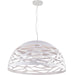 Dainolite 1 Light Pendant, Matte White Finish - Renoz