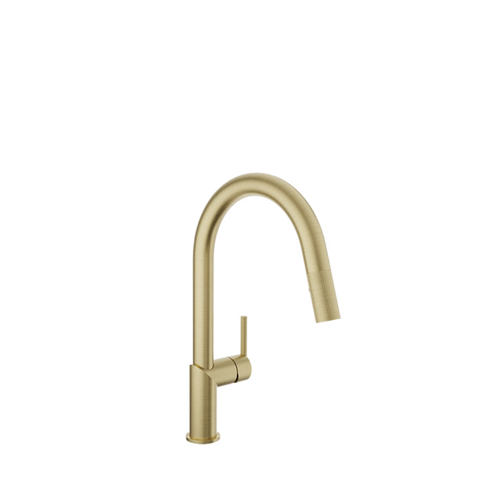 Baril Single Hole Kitchen Faucet With 2 Jet Pull-out Spray