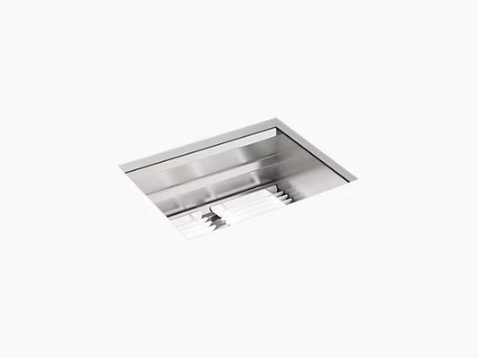 Kohler - 23" Undermount Single-Bowl Workstation Kitchen Sink