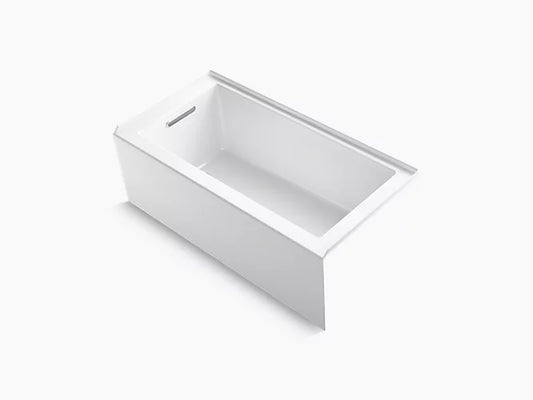 Kohler - Underscore Rectangle 60" X 30" Alcove Bath With Integral Apron, Integral Flange And Left-Hand Drain