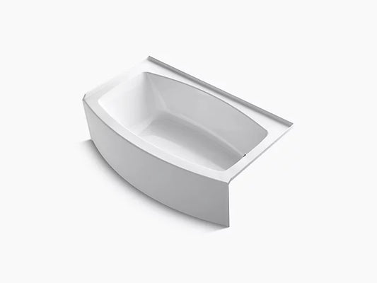 Kohler - Expanse 60" X 30" Curved Alcove Bath With Integral Flange And Right-Hand Drain