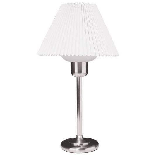 Dainolite Satin Chrome Table Lamp with 200 Watt Bulb included - Renoz