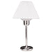 Dainolite Satin Chrome Table Lamp with 200 Watt Bulb included - Renoz