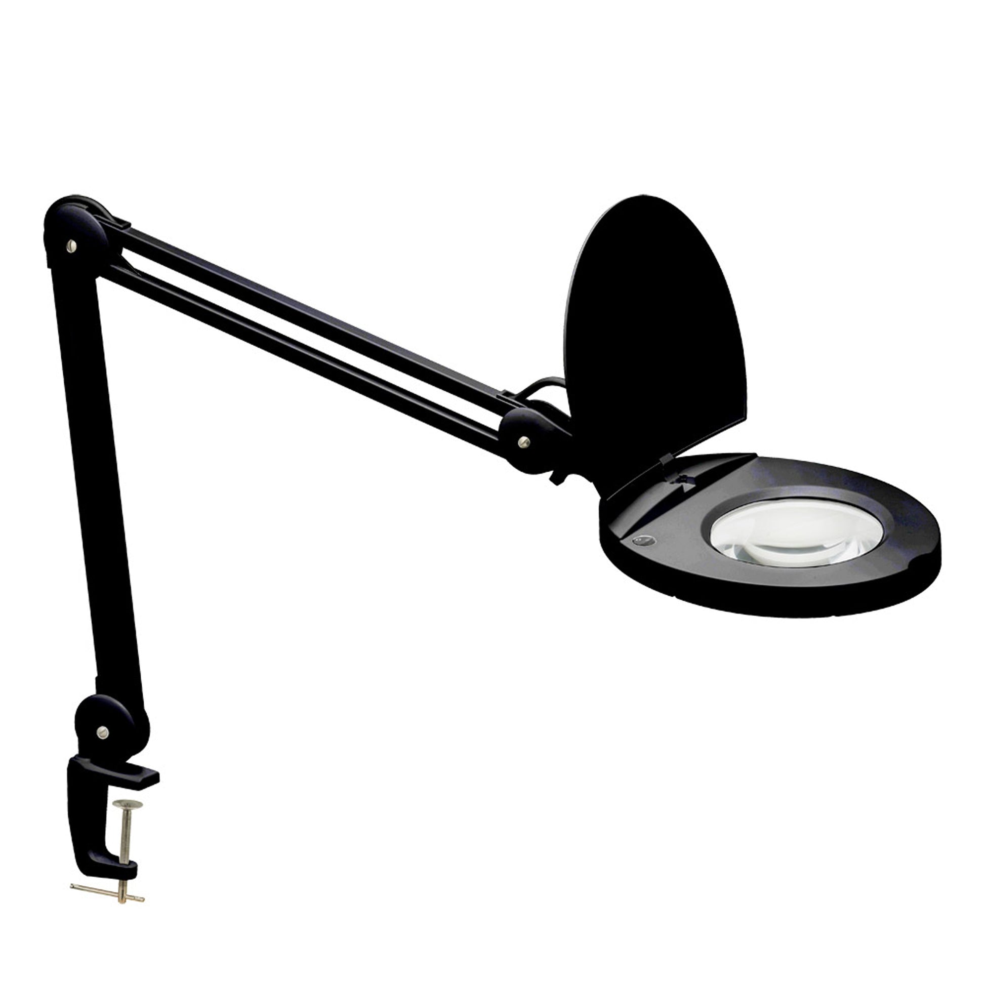 Dainolite 8W LED Magnifier Lamp, Black - Renoz