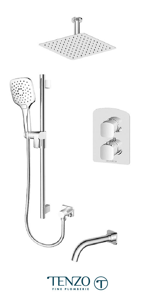 Tenzo - Delano T-box Shower Kit 3 Functions Thermostatic DET33-511315