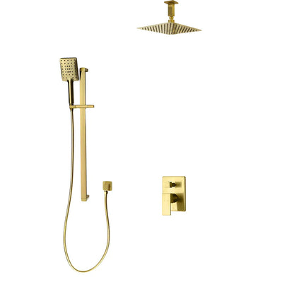 Kodaen Madison  2-Way Pressure Balanced Shower System W/ Sliding Bar (Shower Head + Hand Shower) - F54123-W10AZ