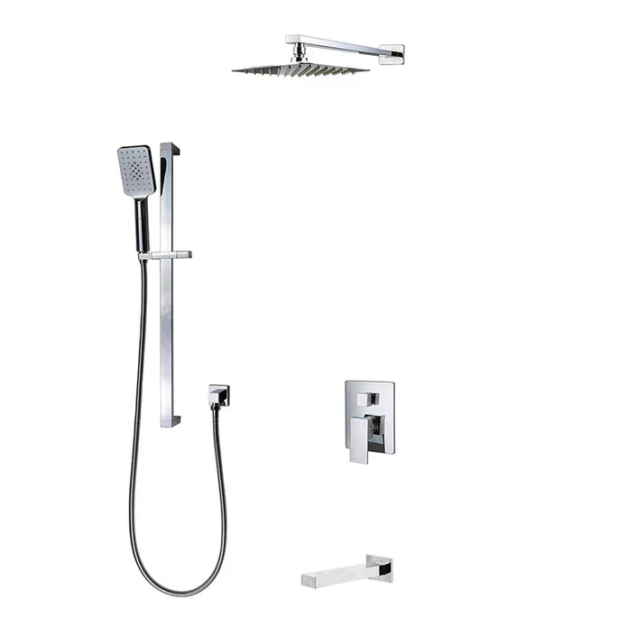 Kodaen Madison 3-Way Pressure Balanced Shower System With Sliding Bar F55123-4C12ATS