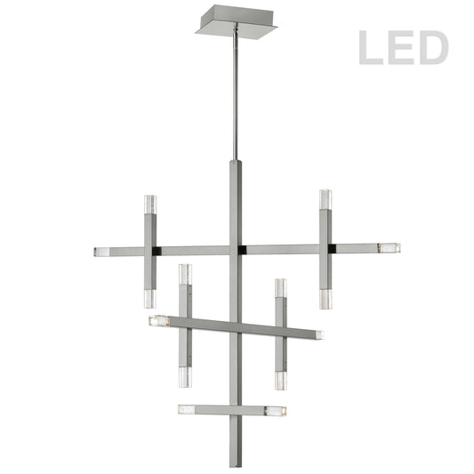 Dainolite 56W Polished Chrome Chandelier w/ Acrylic Diffuser - Renoz