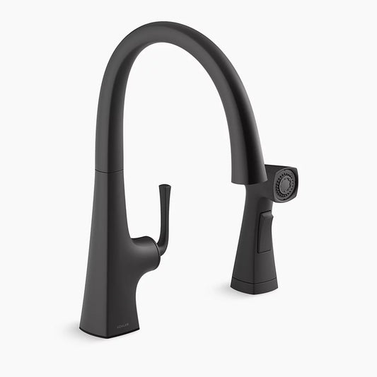 Kohler Graze Single-handle Kitchen Sink Faucet With Two-function Side Sprayer (22064)