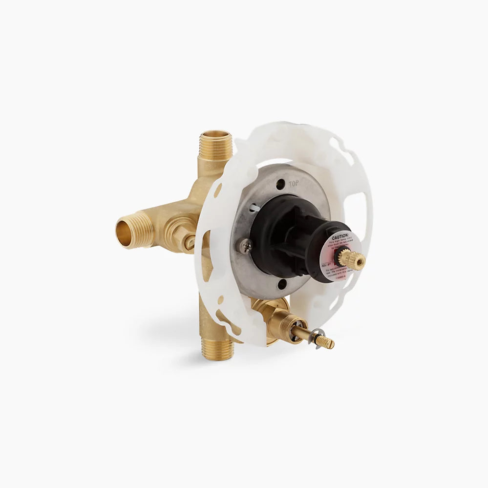 Kohler Rite-temp 1/2" Pressure-balancing Valve With Push-button Diverter and Screwdriver Stops (11748-KS-NA)